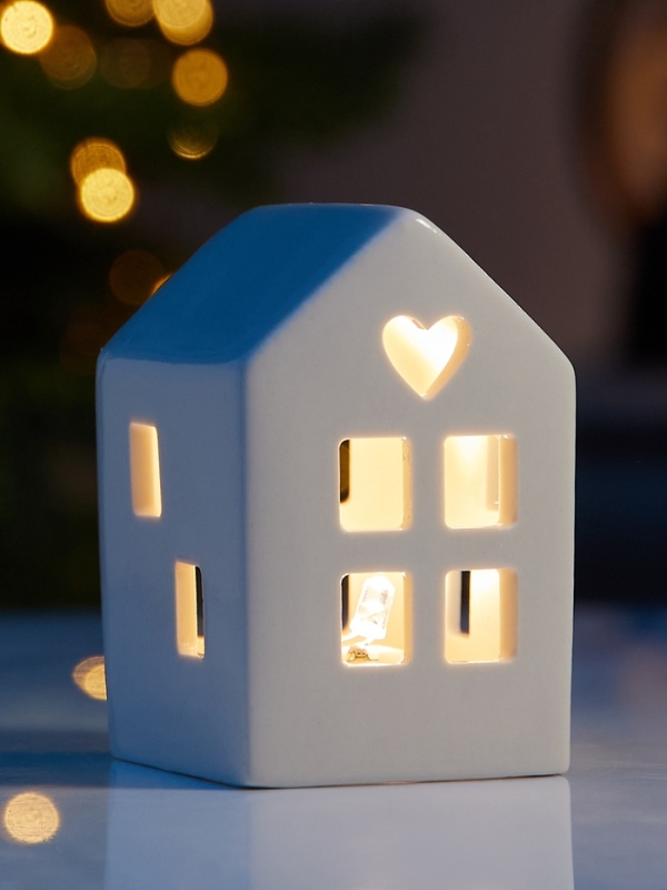 Светодиодная фигура Светодиодная фигура "Дом белый" 8х4.8х5.5, 1 LED, LR44x3(в компл.), Т/БЕЛЫЙ