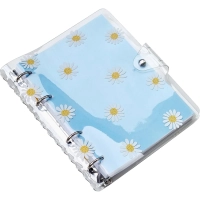 Тетрадь общая А5 120л.клет,кольца,обл.пластик,Infolio Study,Camomiles,N3396