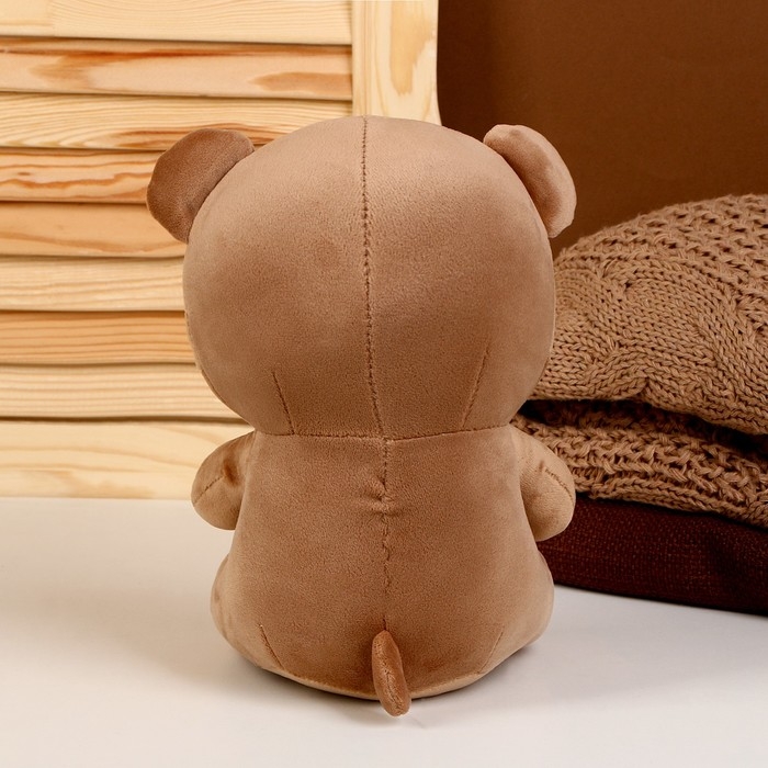 Мягкая игрушка «Медведь», размер 22 см, цвет коричневый