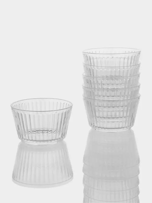 Набор салатников "Санто", 6 шт, р-р 1й шт 11х6,5 см, 400 мл