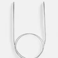 Спицы круговые, для вязания, с металлическим тросом, d=3 мм, 14/100 см