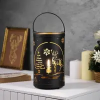 Светодиодная фигура &laquo;Лесная поляна&raquo;, 12.3&times;21 см, 1 LED, от батареек АААх3, свечение тёплое белое