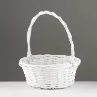 Набор корзин плетёных &laquo;Белоснежные&raquo;, 3 шт., ива