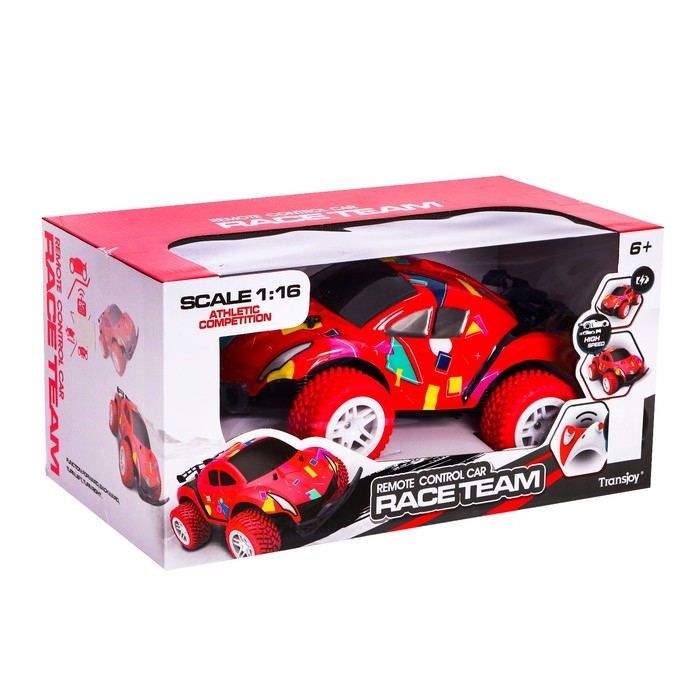 Джип радиоуправляемый «Багги», 1:16, работает от батареек, цвет красный Джип радиоуправляемый «Багги», 1:16, работает от батареек, цвет красный