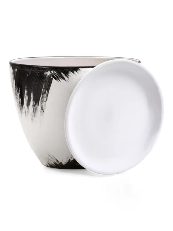 Горшок цветочный поддоном  8 л,  керамика, Штрих (М) Горшок цветочный поддоном  8 л,  керамика, Штрих (М)