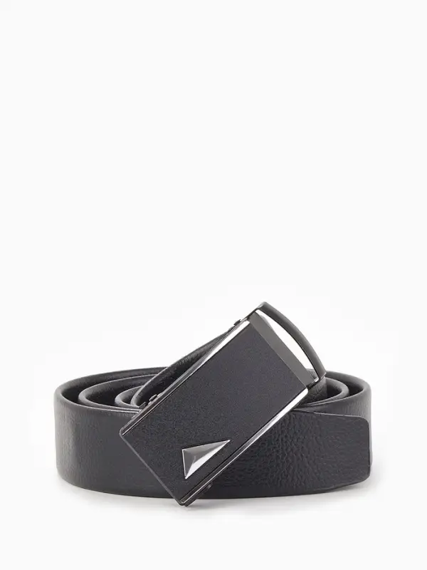 Ремень мужской &laquo;Великан&raquo; для полных, ширина 3.5 см, пряжка автомат, чёрный