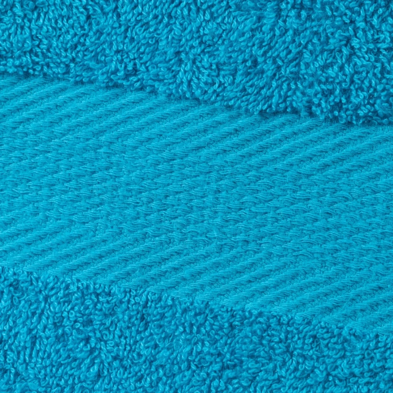 Набор полотенец махровых бордюр 440 г/м2, 50х90 ярко-бирюзовый, 10шт