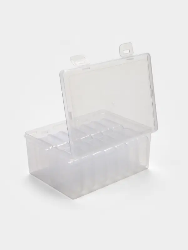 Органайзер для украшений QF, антиокислительный на 14 ячеек, 16.5&times;12&times;6 см, прозрачный