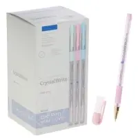 Ручка шариковая BrunoVisconti. CrystalWrite.Zefir, 0.38 мм стержень синий, МИКС