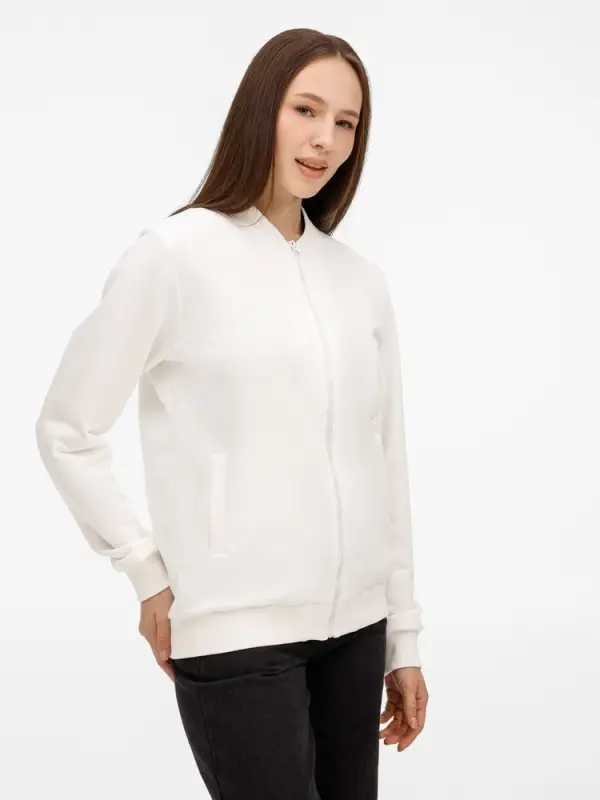 Бомбер унисекс Townie, молочно-белый, размер S