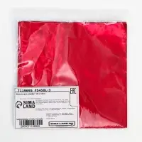 Фольга для конфет 10&times;10 см 100 шт., красный