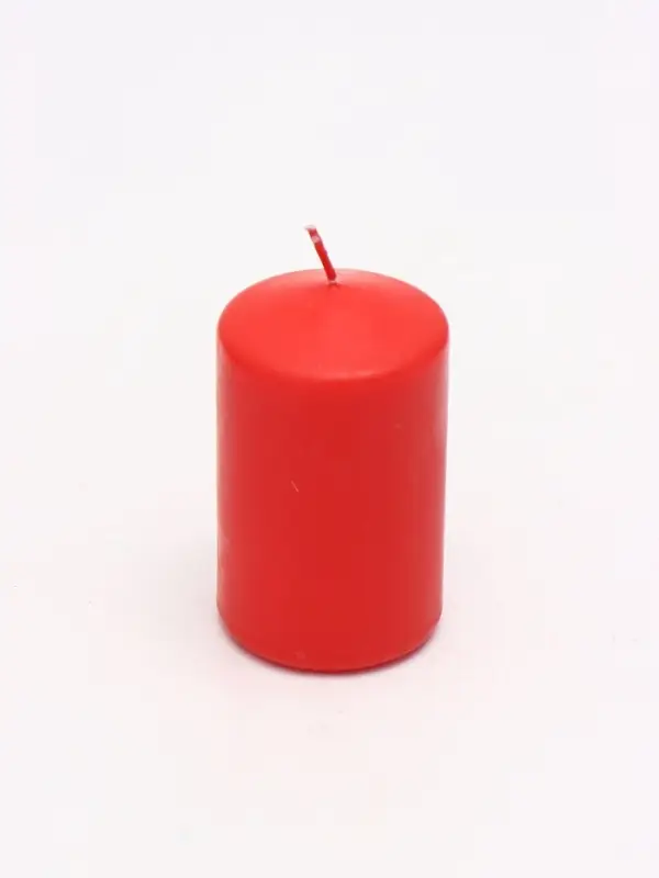 Свеча столбик 6&times;7.5, 10, 12.5 см, набор 3 шт., красный