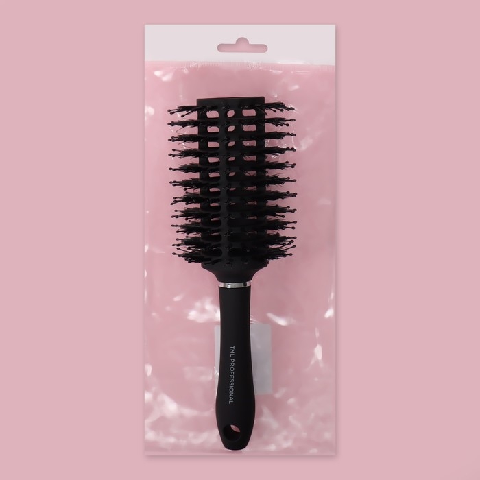 Брашинг профессиональный, вентилируемый, d = 8 см, цвет чёрный Брашинг профессиональный, вентилируемый, d = 8 см, цвет чёрный