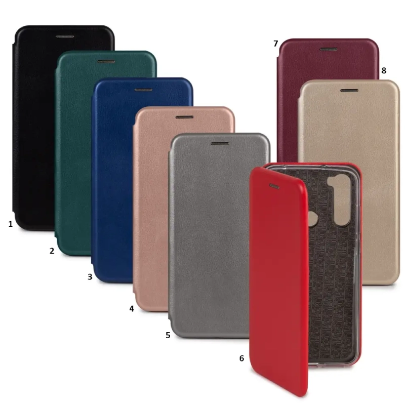 Чехол-книжка Xiaomi Note 8 цвета в ассортименте Чехол-книжка Xiaomi Note 8 цвета в ассортименте