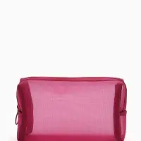 Косметичка дор Сетка 18*7,5*10, отд на молнии, бордовый Косметичка дор Сетка 18*7,5*10, отд на молнии, бордовый