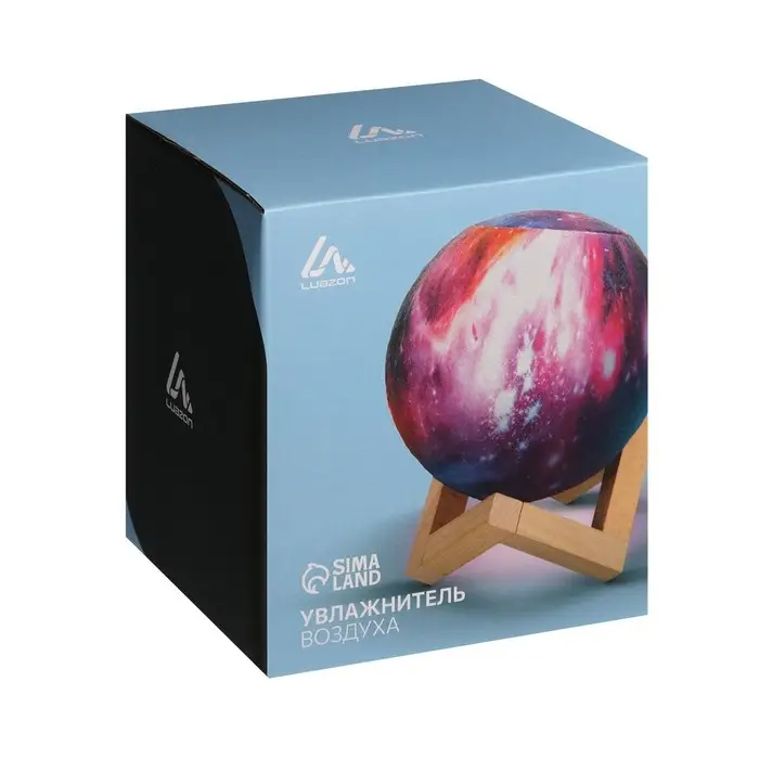 Увлажнитель-ночник Luazon HM-5 &laquo;Планета&raquo;, ультразвуковой, 2 Вт, 0.8 л, от USB