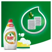 Средство для мытья посуды игрушек, фруктов и овощей FAIRY, гель, апельсин и лимонник, 450 мл