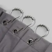 Крючок для штор с шариками, 7.5&times;4 см, 10 шт., цвет серебряный