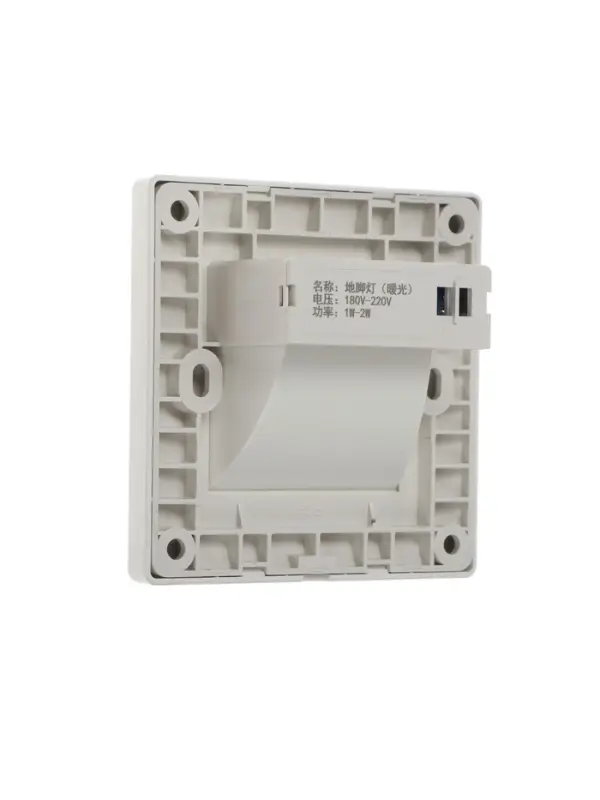 Встраиваемый светильник для лестницы, 1.5 Вт, 60 Лм, 3000К, 86&times;86 мм, IP20, 220 В, белый, свечение тёплое белое