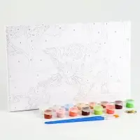 Картина по номерам на холсте с подрамником &laquo;Котёнок с клубком&raquo;, 30&times;20 см