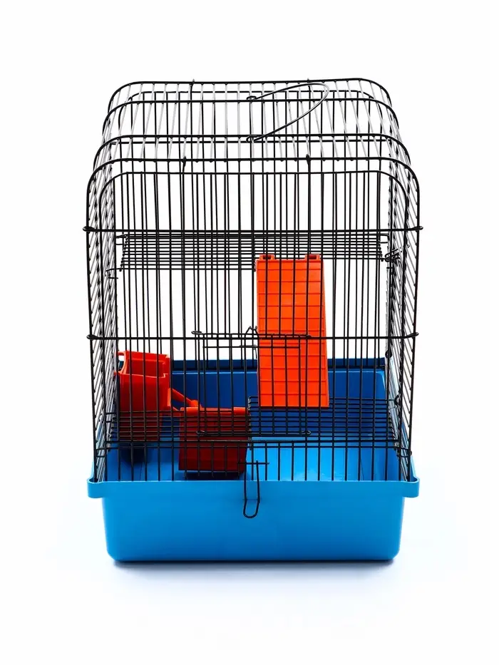 Клетка для грызунов "Мини" двухярусная, 29 x 25 х 32 см, синий Клетка для грызунов "Мини" двухярусная, 29 x 25 х 32 см, синий