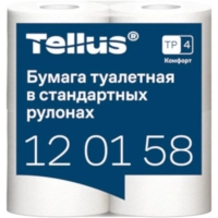 Бумага туалетная Торк/Tellus T4 2сл бел вт 23м 184л 4рул/уп 24уп/бл 120158