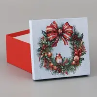 Коробка подарочная новогодняя 3 в1, набор &laquo;Новый год&raquo;, 18&times;18&times;10 - 22&times;22&times;12 см
