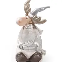Фигурка декоративная &laquo;Лосик с леденцом/подарком&raquo;, 5.6&times;6.5&times;9.7 см, МИКС
