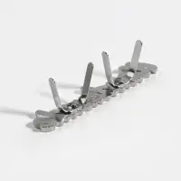 Декоративные элементы на прокол &laquo;Hand made&raquo;, 5.4&times;1 см, 10 шт., цвет серебряный