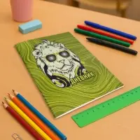 Дневник в мягкой обложке, для 1-11 классов, 40 листов, Calligrata «Лев в очках»