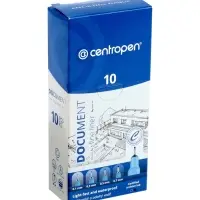 Ручка капиллярная для черчения Centropen 2631, чёрный стержень, узел 0.1 мм