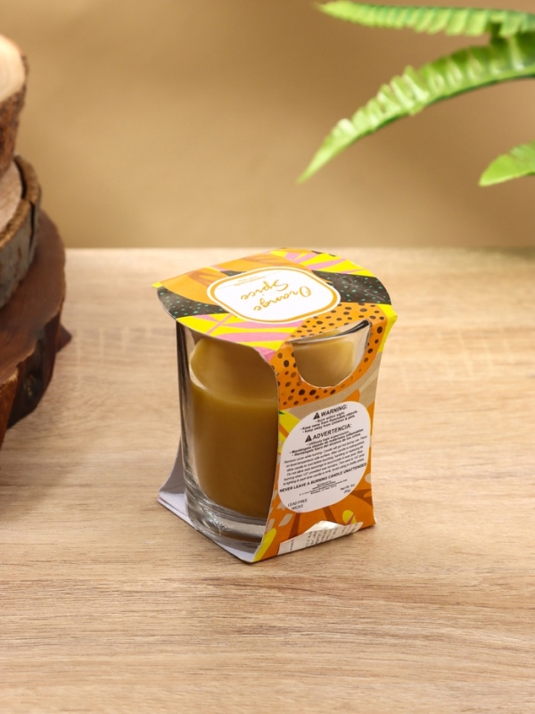 Свеча ароматическая "Candle" 85 гр, апельсиновые специи