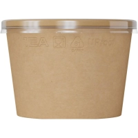 Контейнер бум. OneBowl Up (bottom 380) 380мл, крафт, 550шт/кор