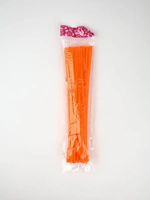 Синельная проволока набор 50 шт., оранжевая, 30 см