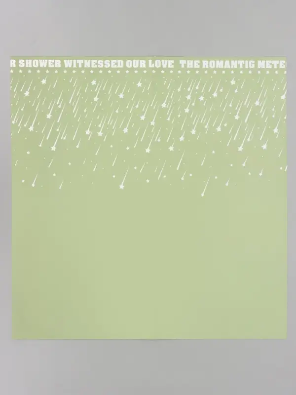 Пленка флористическая для цветов &laquo;Звездопад&raquo;, нежно-зелёная, 57&times;57 см