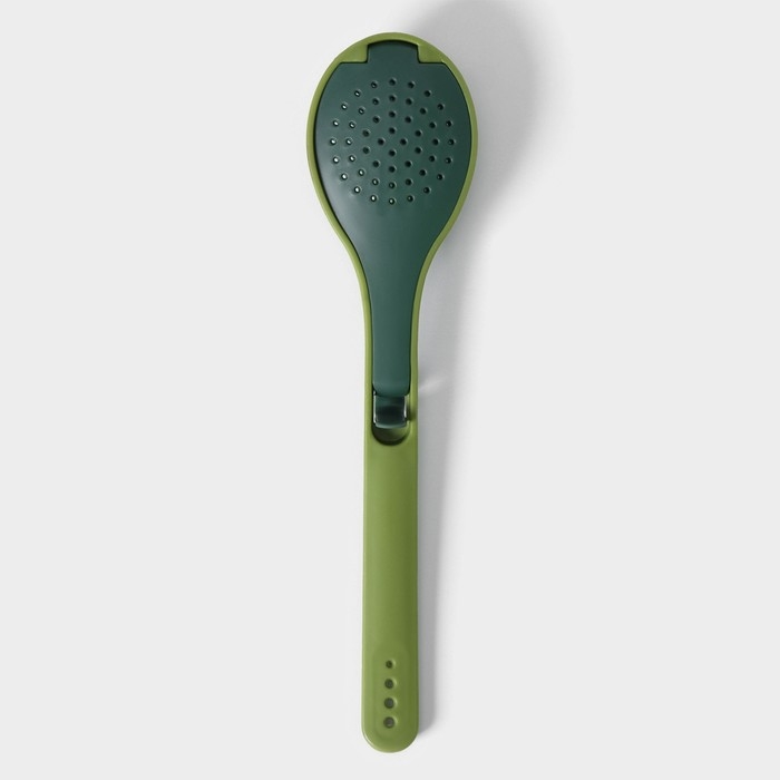 Ложка для варки трав и специй Доляна «Симплекс», 27,3×6,5×3 см, цвет зелёный Ложка для варки трав и специй Доляна «Симплекс», 27,3×6,5×3 см, цвет зелёный