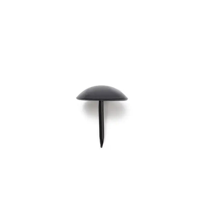 Гвозди ТУНДРА, декоративные, обивочные, 19&times;22 мм, черный, фасовка 50 шт.