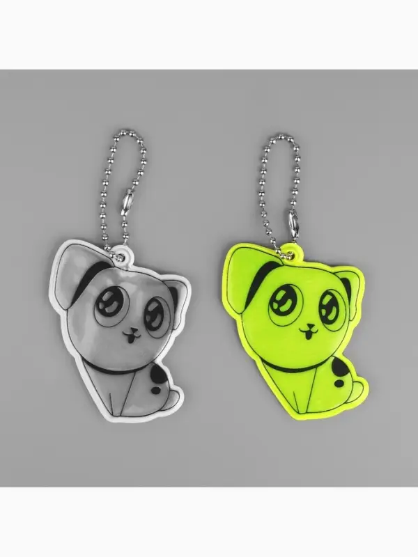 Светоотражающий элемент &laquo;Собачка&raquo;, двусторонний, 5.5&times;4.4 см, МИКС