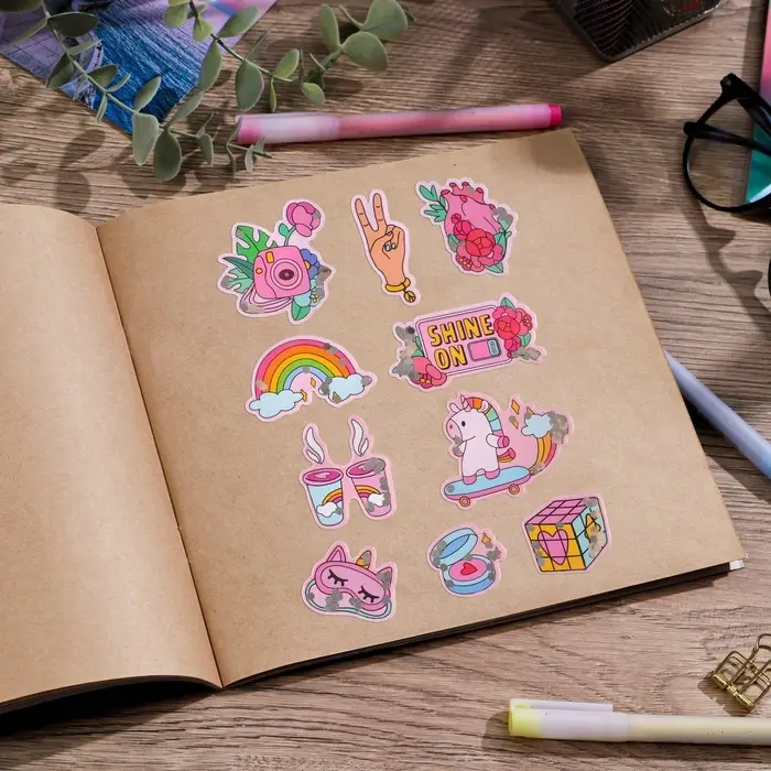 Наклейка-шейкер «Розовые облака», 14×21 см