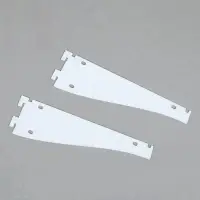 Кронштейн-полкодержатель для стеллажа, 32.5&times;8.5 см, для полки с перфорацией, белый