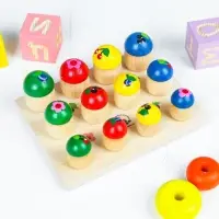 Сортер Краснокамская игрушка &laquo;Грибочки&raquo;, размер грибочков: 4 см; 3.5 см; 3 см