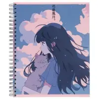 Компл тетр из 3шт 96л кл на гребне Аниме Девочка с котом, обл мел карт, офсет (10296906) Компл тетр из 3шт 96л кл на гребне Аниме Девочка с котом, обл мел карт, офсет (10296906)