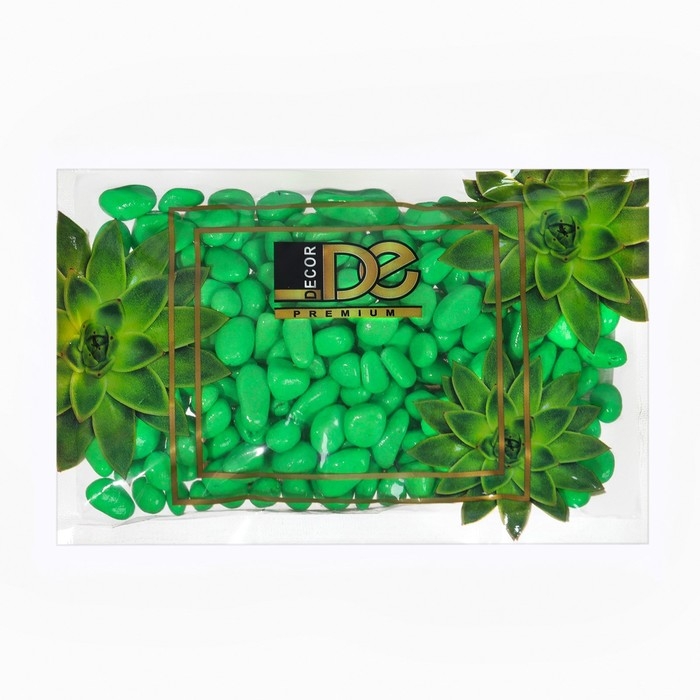 Грунт декоративный, флуоресцентный, зеленый, фр. 5-10 мм, 350 г Грунт декоративный, флуоресцентный, зеленый, фр. 5-10 мм, 350 г