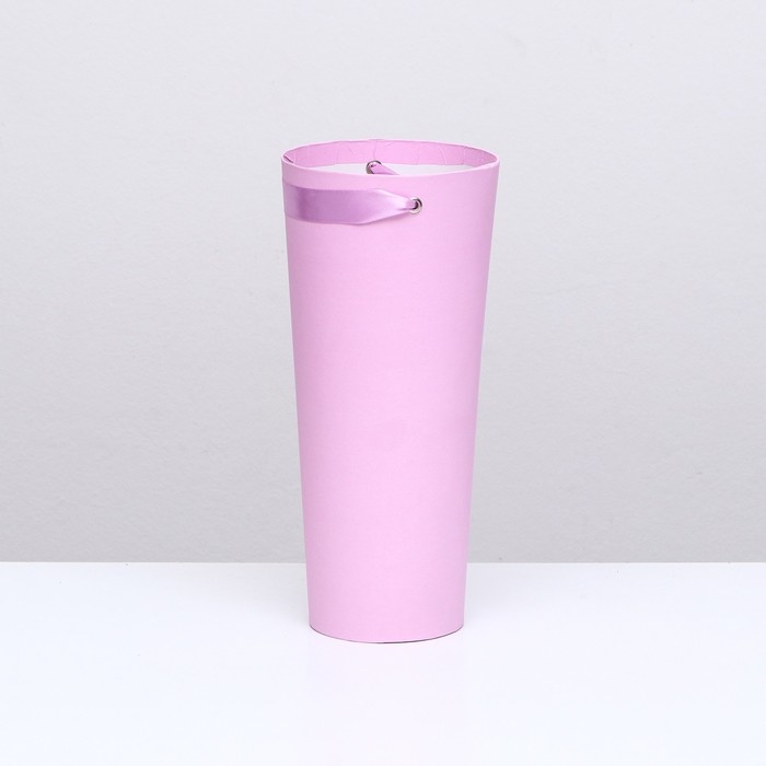 Переноска конус под цветы, светло-сиреневый 10 х 14 х 30 см Переноска конус под цветы, светло-сиреневый 10 х 14 х 30 см