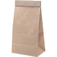 Пакет бумажный, 120х80х240 мм, 50 гр/м2, крафт, 1000шт/уп