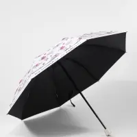 Зонт механический The flower, эпонж, 4 сложения, 8 спиц, R=48/56 см, d=96 см, МИКС
