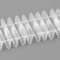 Шторная лента 40мм×50±1м классическая органза 2 шнура