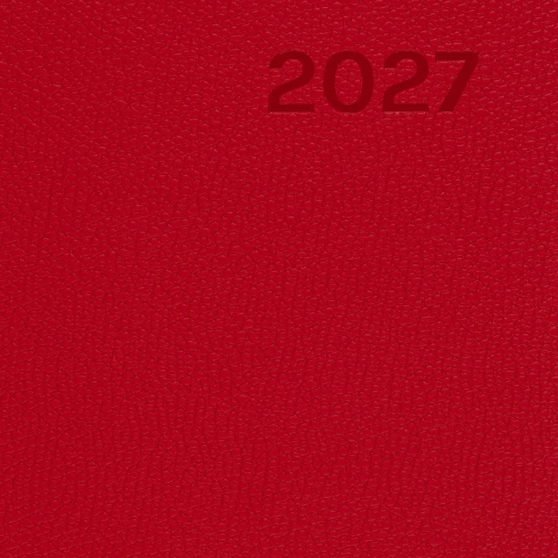 Ежедневник датированный 2027 ИМИДЖ Attache А5,168л,138x213мм,иск.кожа,красн