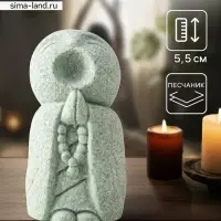 Фигурка песчаник &laquo;Буддийский монах с чётками - священные писания&raquo;, 3&times;3&times;5.5 см