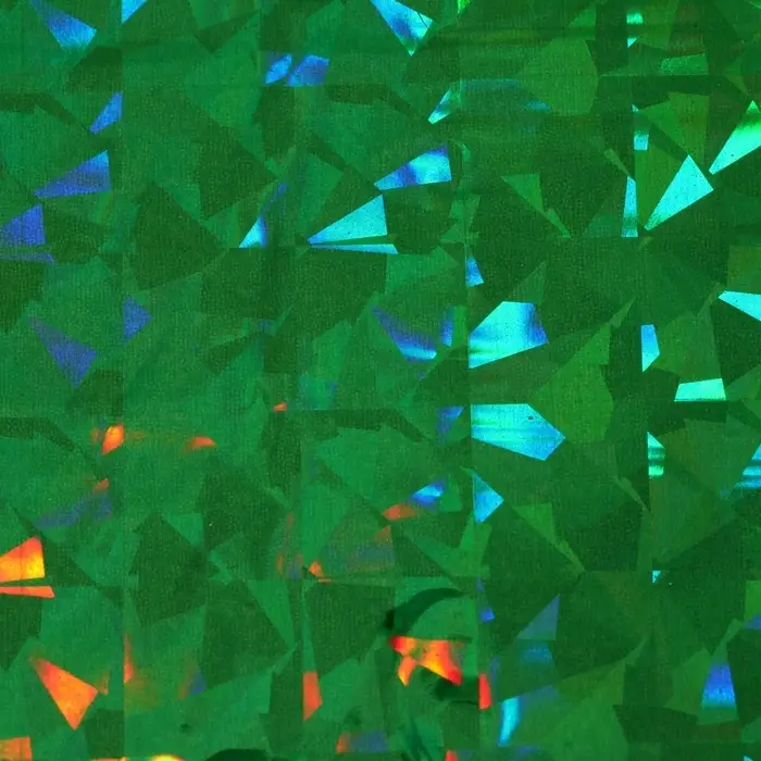 Пленка голографическая, «Калейдоскоп», зелёная, 70 см × 1 м Пленка голографическая, «Калейдоскоп», зелёная, 70 см × 1 м